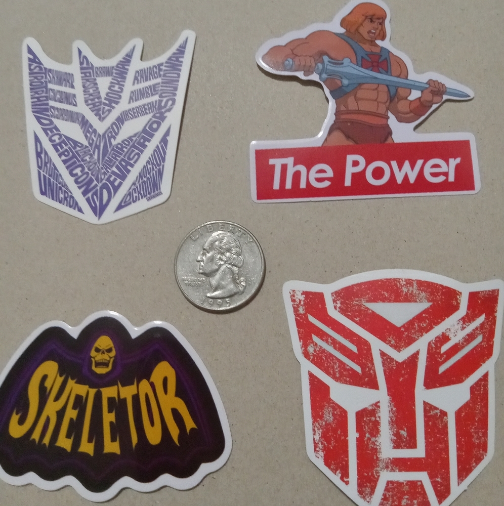 TRANSFORMERS/HE-MAN STICKERS